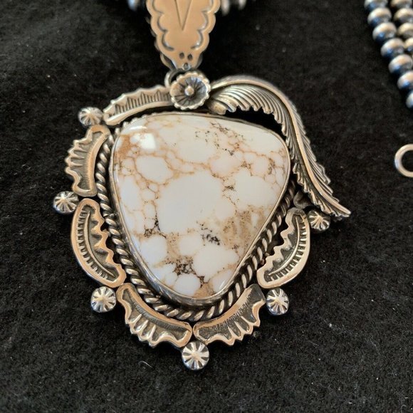 Womens Navajo Sterling White Necklaces Pendant L20 - Picture 8 of 12